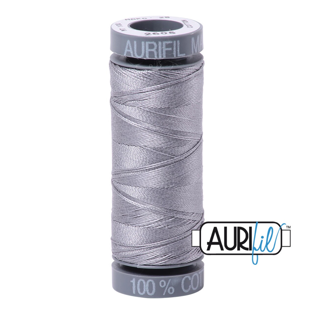 Grey (2605) | 28wt Small Spool (100M / 109Y) | Aurifil Thread